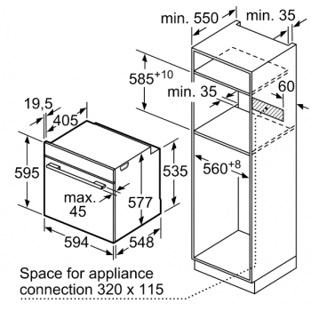 Духова шафа BOSCH HBG7764B1 Духова шафа BOSCH HBG7764B1