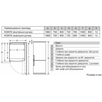 Холодильник BOSCH KGN76CXE0N Холодильник BOSCH KGN76CXE0N